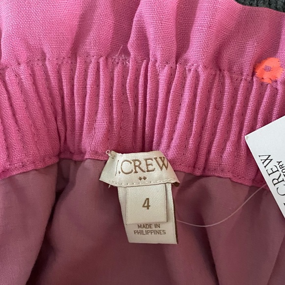 NWT J.Crew pink, lined, geometric print, skirt Size 4 - Picture 3 of 5